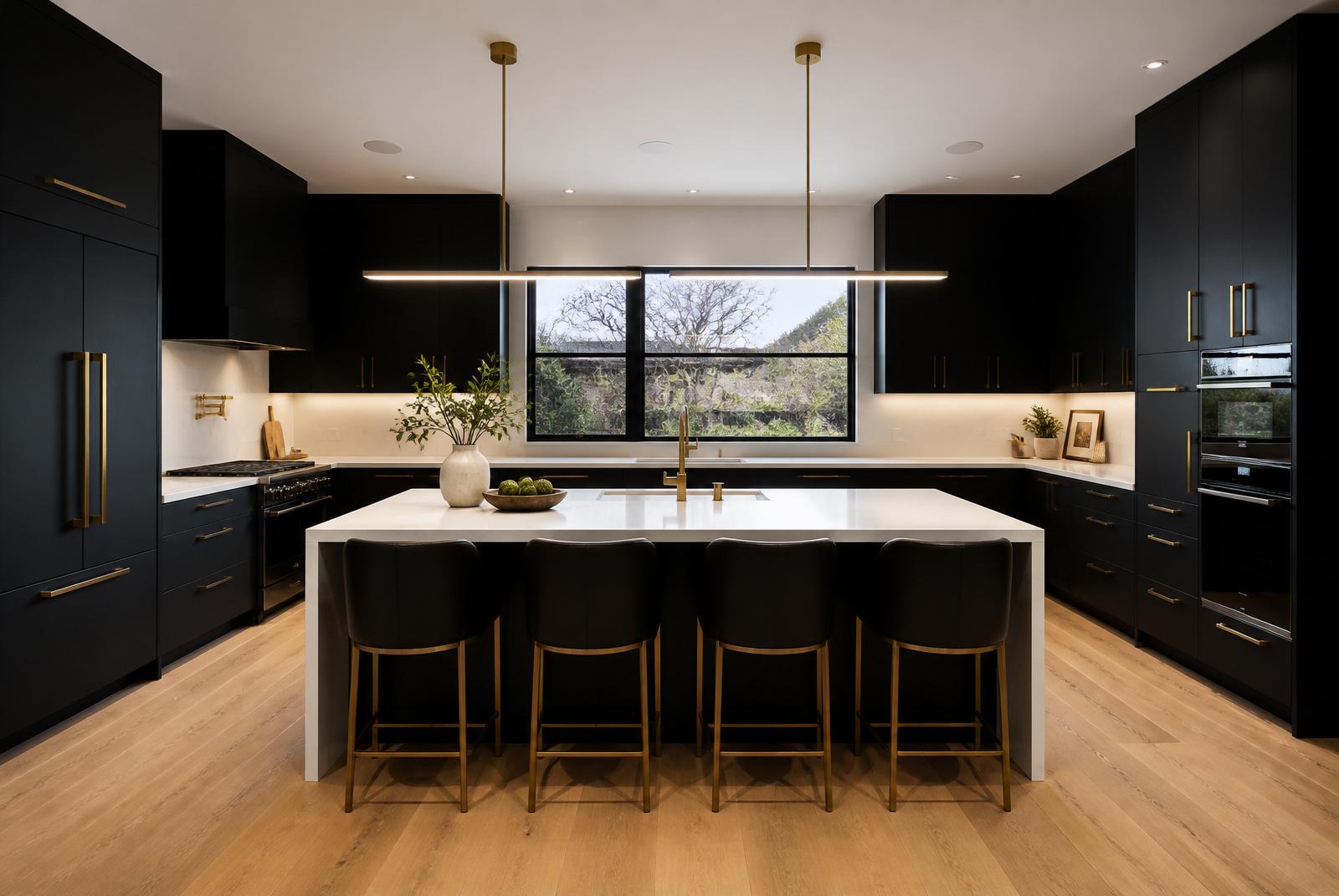 Luxury modern kitchen after renovation